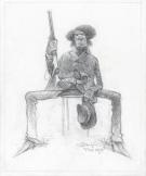 Carter Goodrich - WESTERN!, Mose Harpe #2, illustration orig