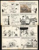 Jacques Devos - Lot de deux planches issues de l'histoire "À