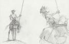 Paul & Gaëtan Brizzi - Don Quichotte, Planche de recherche o