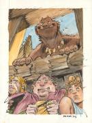 Jean-Louis Mourier - Trolls de Troy, Illustration originale 