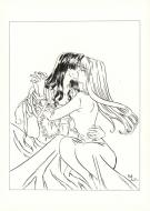 Patricia  Lyfoung  - La Rose &eacute;carlate , Illustration origina