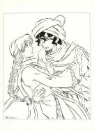 Patricia  Lyfoung  - La Rose &eacute;carlate , Illustration origina