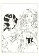 Patricia  Lyfoung  - La Rose &eacute;carlate , Illustration origina