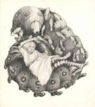 Daria Schmitt - Caterpillar #2, Illustration originale réali