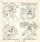 Marcel Gotlib - Planche originale, gag en 4 cases