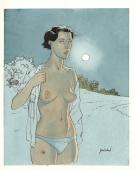 Andr&eacute; Juillard - L&eacute;na, Illustration originale de L&eacute;na