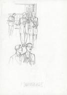 Andr&eacute; Juillard - Blake et Mortimer, Crayonn&eacute; original