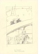 Andr&eacute; Juillard - Blake et Mortimer, Crayonn&eacute; original pour u