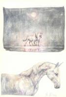 Marco Mazzoni - Planche originale : "Chevaux"