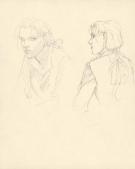 Andr&eacute; Juillard - Plume aux Vents, L'Oiseau-Tonnerre, Crayonn