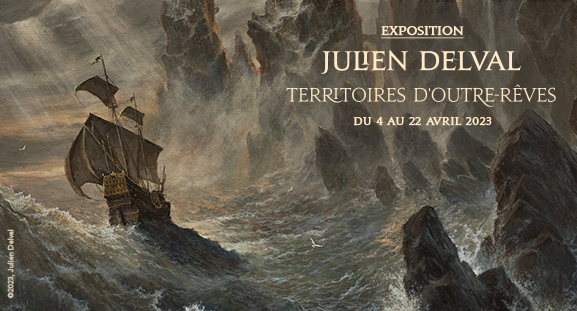 Exposition Territoires d’outre-rêves de Julien Delval du 4 au 22 avril 2023 à la galerie Daniel Maghen