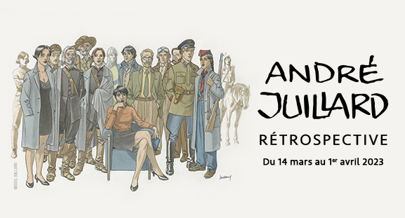 Rétrospective dédiée à André Juillard du 14 mars au 1er avril 2023 à la galerie Daniel Maghen