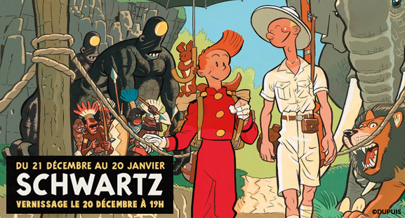 Exposition Spirou et Fantasio pa Olivier Schwartz - Du 21 dcembre au 20 janvier 2018