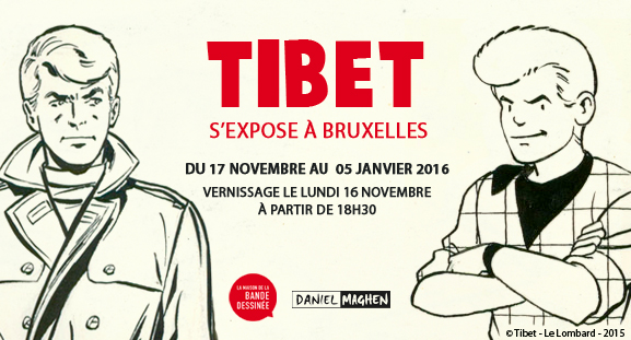 Exposition Tibet à la Maison de la Bande Dessinée du 17 novembre 2015 au 5 janvier 2016