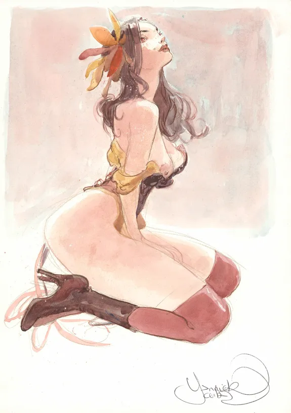 Colored illustration, Yannick Corboz