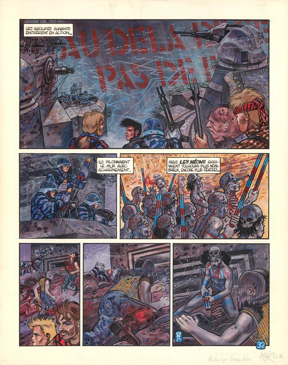 Planche couleur, Blue, Philippe Gauckler
