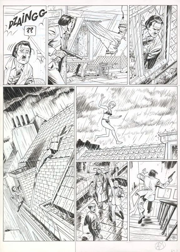 Planche noir et blanc, Lady S., A ta santé, Suzie ! (T.2), Philippe Aymond