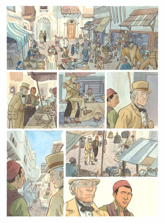 Planche couleur, Artifices, un magicien en Algérie, Julen Ribas