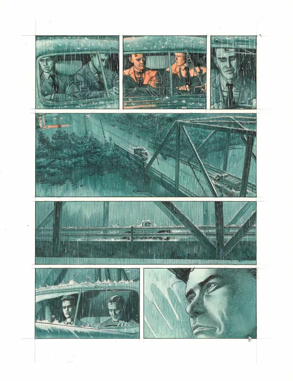 Colored original page, Rockabilly, Christophe Dubois