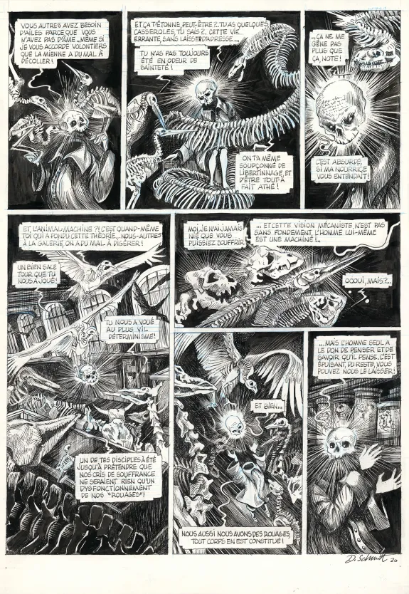 Planche noir et blanc, La Tête de mort venue de Suède, Daria Schmitt