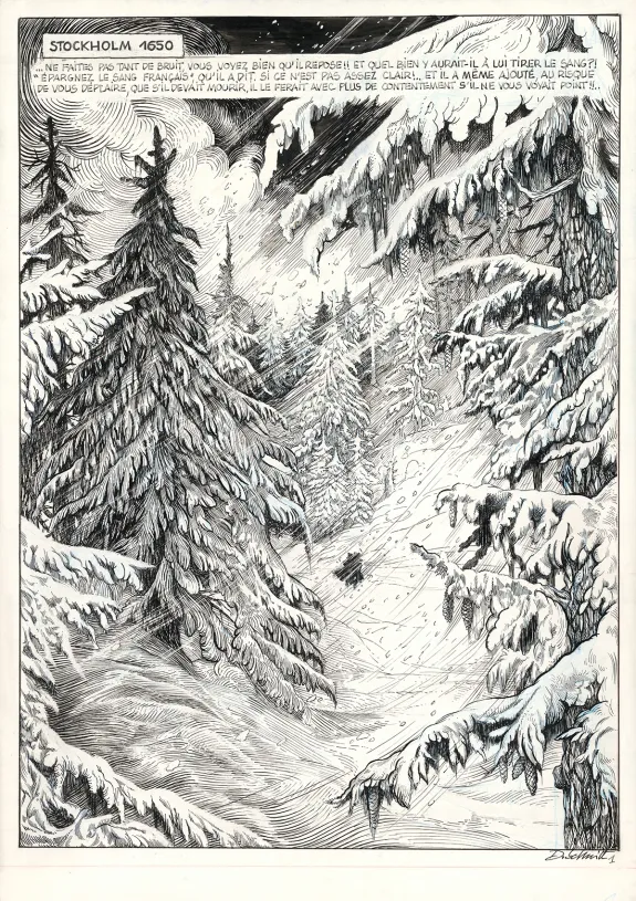 Planche noir et blanc, La Tête de mort venue de Suède, Daria Schmitt