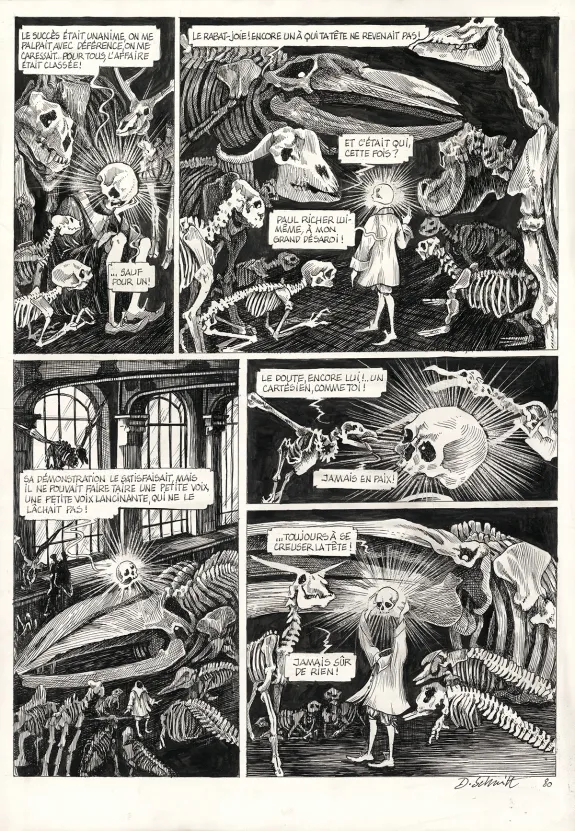 Planche noir et blanc, La Tête de mort venue de Suède, Daria Schmitt