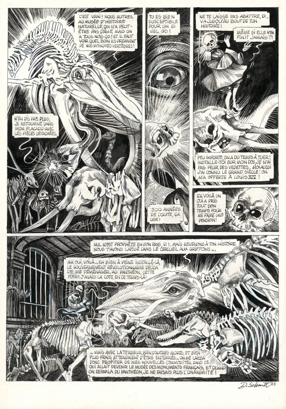 Planche noir et blanc, La Tête de mort venue de Suède, Daria Schmitt