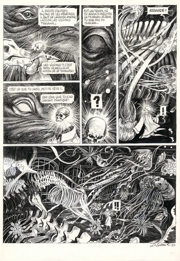Planche noir et blanc, La Tête de mort venue de Suède, Daria Schmitt