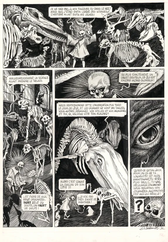 Planche noir et blanc, La Tête de mort venue de Suède, Daria Schmitt