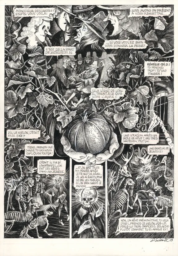 Planche noir et blanc, La Tête de mort venue de Suède, Daria Schmitt