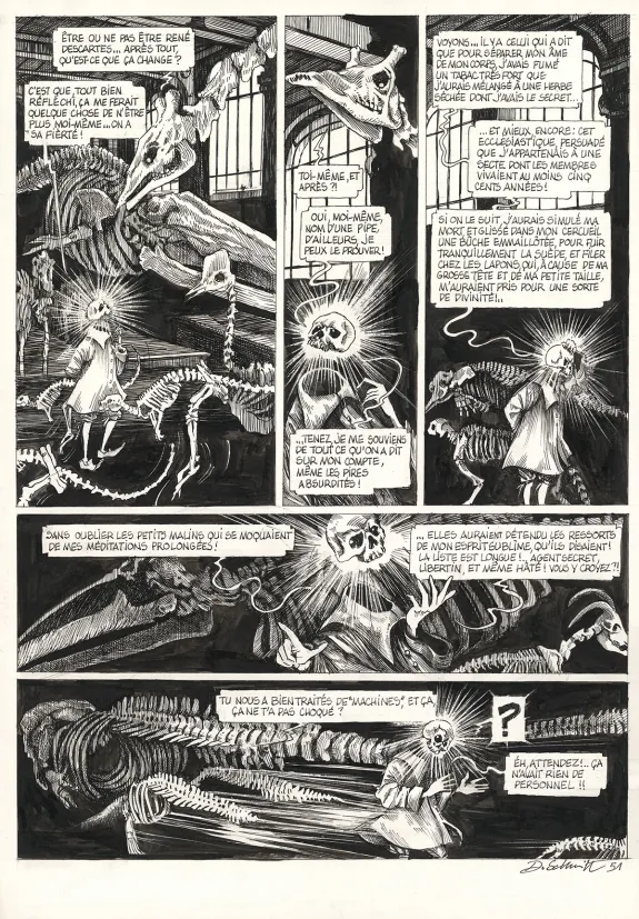 Planche noir et blanc, La Tête de mort venue de Suède, Daria Schmitt