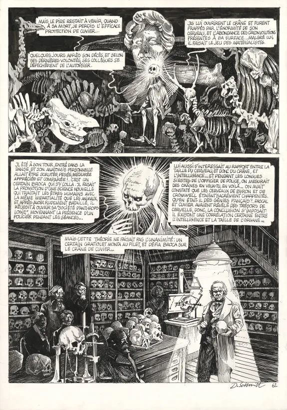 Planche noir et blanc, La Tête de mort venue de Suède, Daria Schmitt