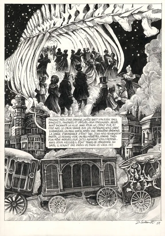 Planche noir et blanc, La Tête de mort venue de Suède, Daria Schmitt