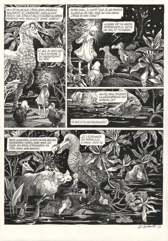 Planche noir et blanc, La Tête de mort venue de Suède, Daria Schmitt