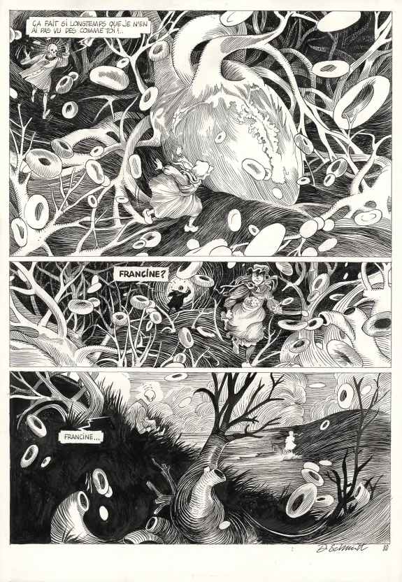 Planche noir et blanc, La Tête de mort venue de Suède, Daria Schmitt