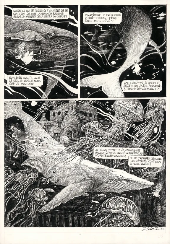 Planche noir et blanc, La Tête de mort venue de Suède, Daria Schmitt