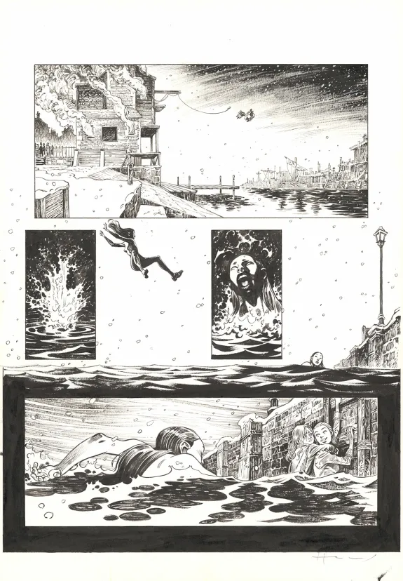 Planche noir et blanc, Shi, Le Roi démon (T.2), Josep Homs