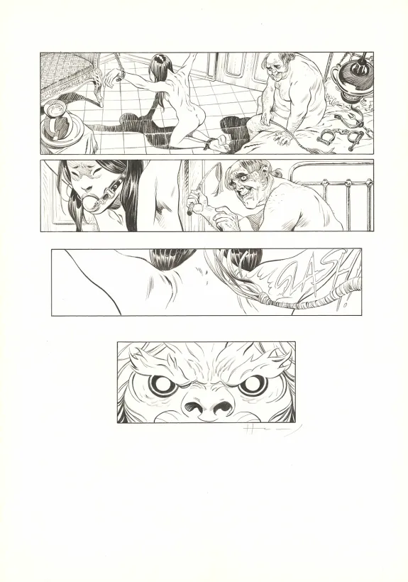 Planche noir et blanc, Shi, Au Commencement était la colère (T.1), Josep Homs