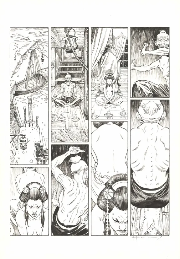 Planche noir et blanc, Shi, Le Roi démon (T.2), Josep Homs