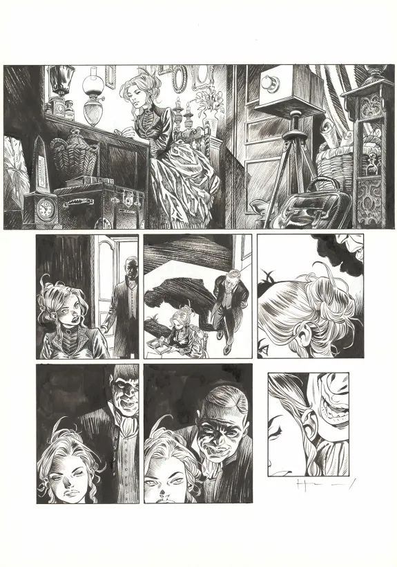 Planche noir et blanc, Shi, Le Roi démon (T.2), Josep Homs