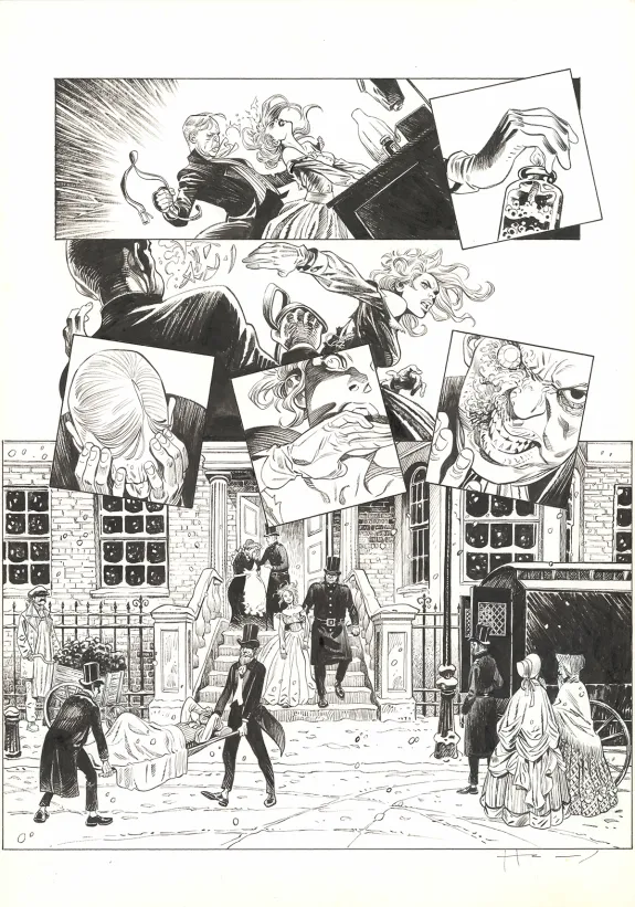 Planche noir et blanc, Shi, Le Roi démon (T.2), Josep Homs