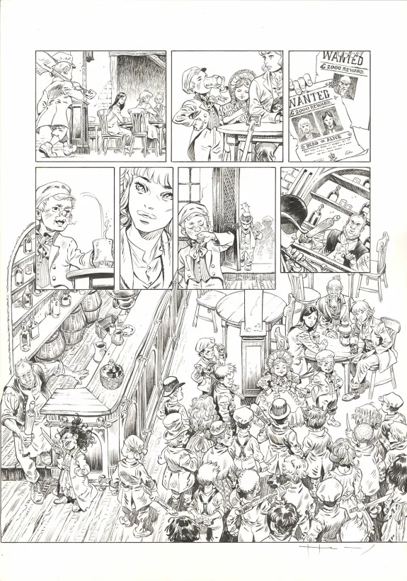 Black and white original page, Shi, Revenge ! (T.3), Josep Homs