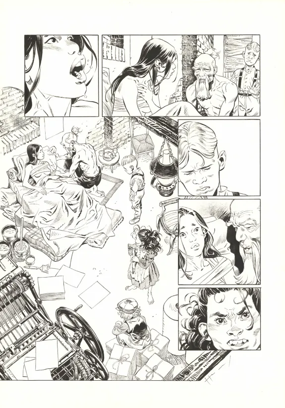 Planche noir et blanc, Shi, Black Friday (T.5), Josep Homs