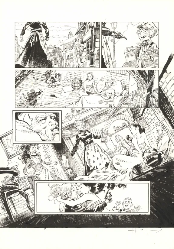 Planche noir et blanc, Shi, La Grande Puanteur (T.6), Josep Homs