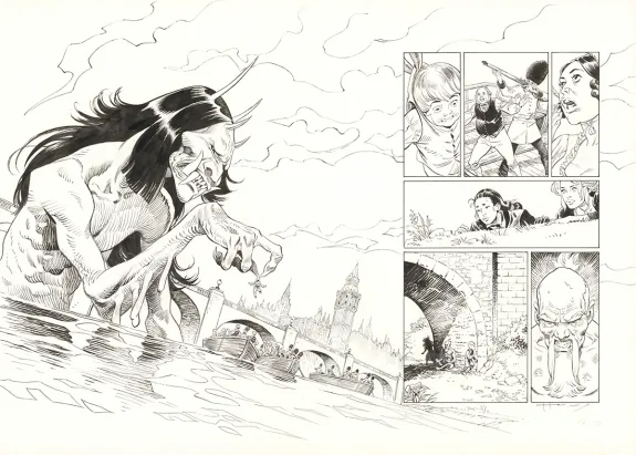 Planche noir et blanc, Shi, La Grande Puanteur (T.6), Josep Homs