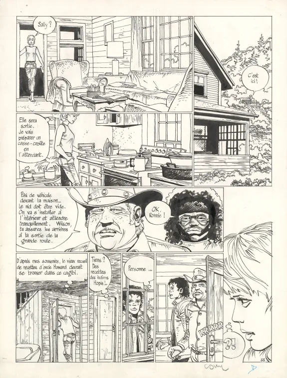 Planche noir et blanc, Jonathan, Oncle Howard est de retour (T.10),  Cosey
