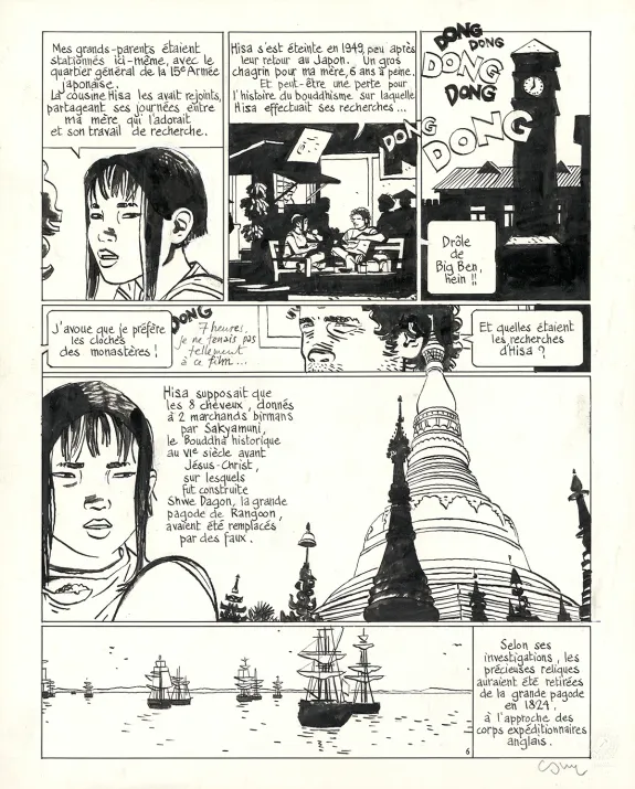 Planche noir et blanc, Jonathan, Atsuko (T.15),  Cosey