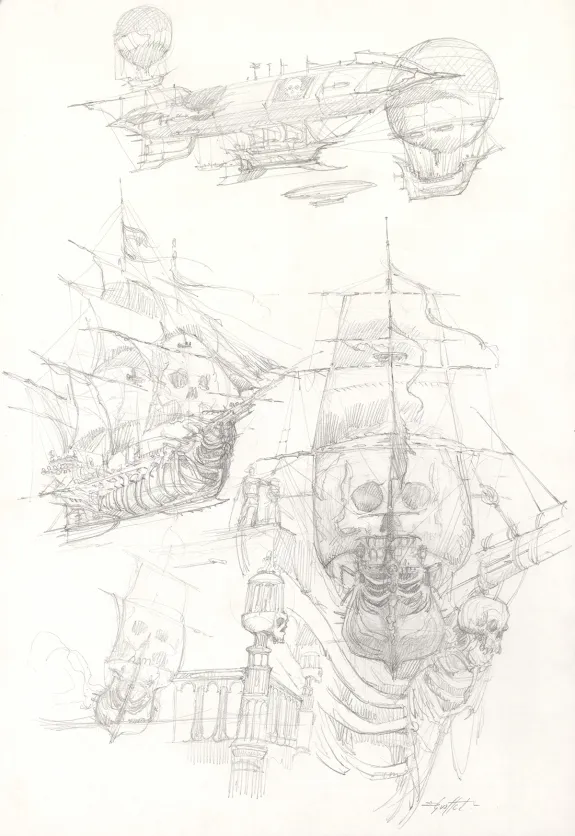 Sketch, Steampunk, Didier Graffet