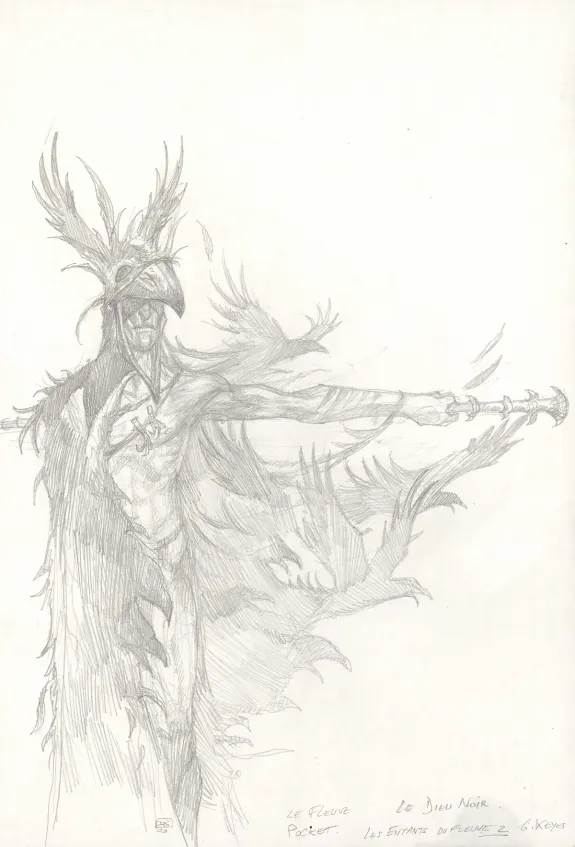 Crayonné, Les Élus du Changelin, Le Dieu noir (T.2), Didier Graffet