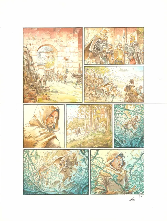 Planche couleur, Les Hautes Herbes,  Grun